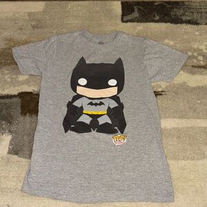Gray Batman Pop! Heroes Graphic T-Shirt